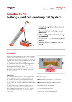 Ferrolux FL 10 Leitungs- und Fehlerortung mit System