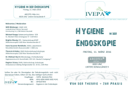 Hygiene in der Endoskopie