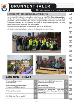 Gemeindenachrichten 05/2015