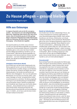 Hilfe aus Osteuropa - Aktion DAS SICHERE HAUS