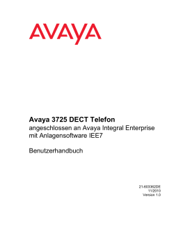 Avaya 3725 DECT Telefon