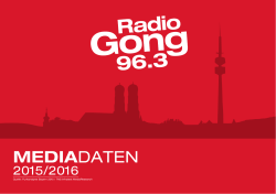 Mediadaten - Radio Gong