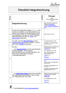 Integralrechnung