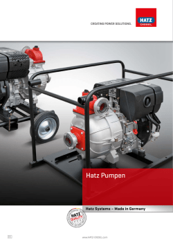 Hatz Pumpen - HATZ Diesel