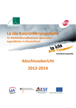 Abschlussbericht 2012-2014 La ida Koordinierungsstelle