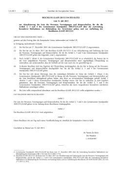 Beschluss ( GASP ) 2015/1334 des Rates vom 31. Juli - EUR-Lex