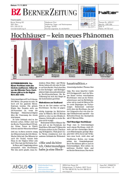 Hochh&auml;user-kein neues Ph&auml;nomen