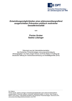Entwicklungsmöglichkeiten einer phänomen