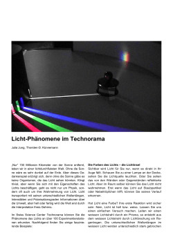 Licht-Phänomene im Technorama