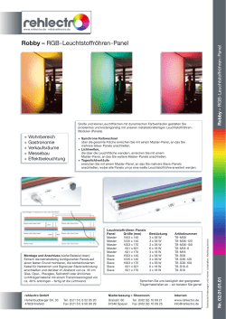 Robby – RGB-Leuchtstoffröhren-Panel