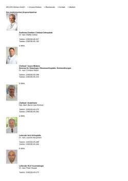 HELIOS Kliniken GmbH > Unsere Kliniken > Bleicherode > Kontakt