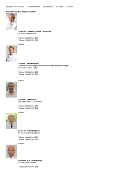 HELIOS Kliniken GmbH > Unsere Kliniken > Bleicherode > Kontakt