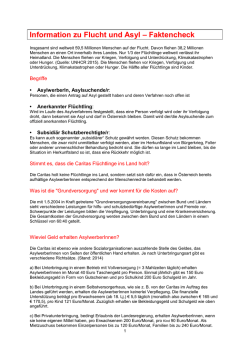 Information zu Flucht und Asyl