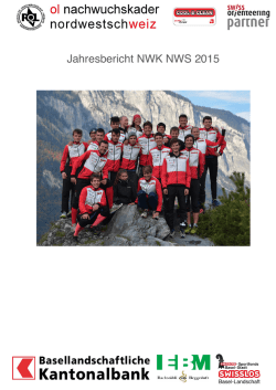 Jahresbericht Nachwuchskader 2015