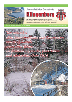 Januar 2016 - Gemeinde Klingenberg