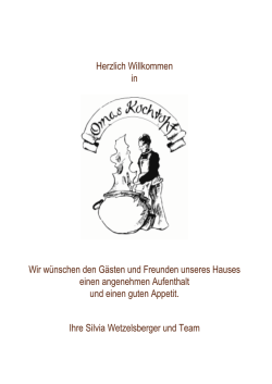 Herzlich Willkommen in Wir w&uuml;nschen den G&auml;sten und Freunden
