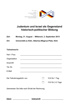 Judentum und Israel als Gegenstand historisch
