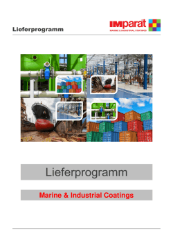 Lieferprogramm Marine & Industrial Coatings