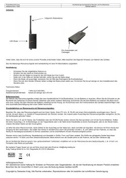 Hochleistungs Wanzensuchger&auml;t