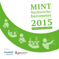 MINT Nachwuchsbarometer 2015 (Booklet)