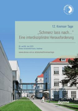 Schmerz lass nach... - Donau