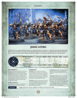 Judicators Warscroll