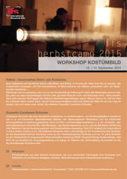 ifsHerbstcamp2015_Kost&uuml;mbild - Internationale Filmschule K&ouml;ln