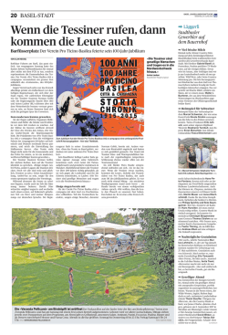 Wenn die Tessiner rufen, dann kommen die Leute (bz, 29.06.2015)