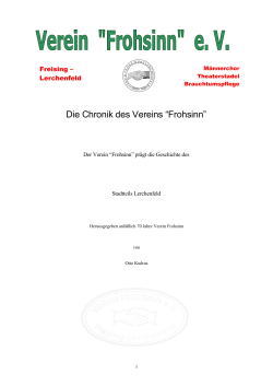 Frohsinn-Chronik