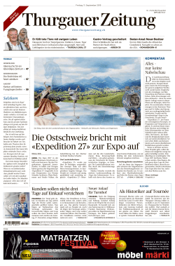 Die Ostschweiz bricht mit «Expedition 27» zur Expo auf