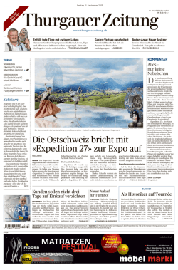 Die Ostschweiz bricht mit «Expedition 27» zur Expo auf