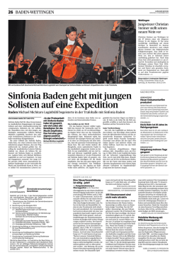 Expedition eins / Aargauer Zeitung 17.11.15 - sinfonia