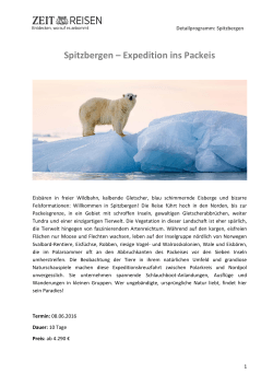 Spitzbergen – Expedition ins Packeis