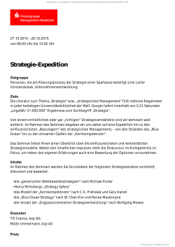 Strategie-Expedition - Management