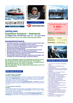 GRÖNLAND Expedition Grönland - Main-Post