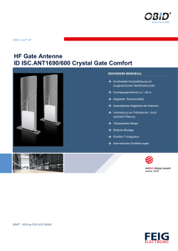 HF Gate Antenne ID ISC.ANT1690/600 Crystal Gate Comfort