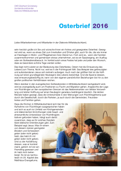 Osterbrief 2016