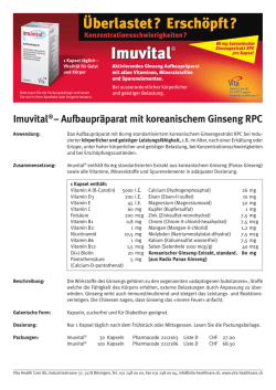Imuvital&reg; &ndash; Aufbaupr&auml;parat mit koreanischem