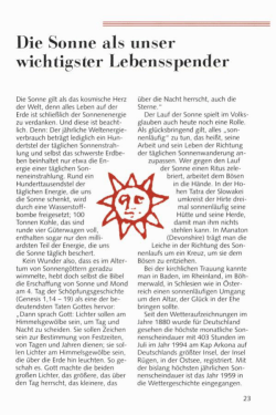 Die Sonne als unserwichtigster Lebensspender