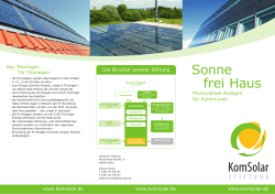 Sonne frei Haus - Thüringer Energie