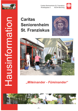 Hausinformation - Caritas Seniorenheim Berching