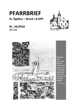 pfarrbrief pfarrbrief - Pfarrei St. Aegidius