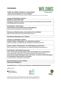 programm - Freundeskreis Nationalpark Hunsr&uuml;ck