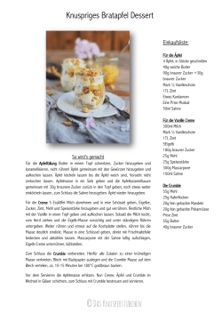 Knuspriges Bratapfel Dessert © Das Knusperstübchen