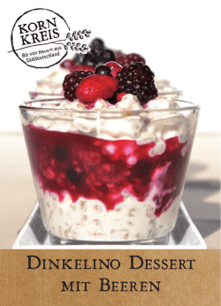 Dinkelino Dessert mit Beeren