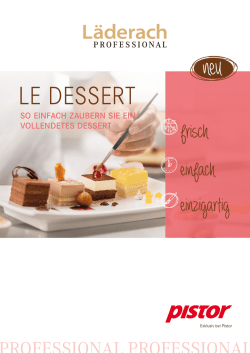 Downloaden Sie unseren Katalog Le Dessert