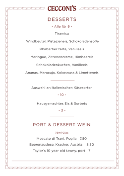 DESSERTS
