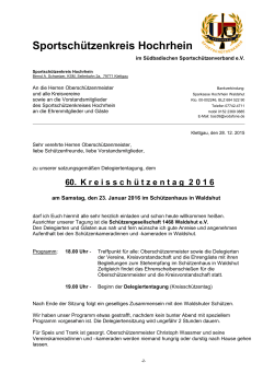 Einladung. KST.2015 - Sportschützenkreis 9