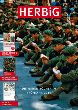 Herbig: Die neuen B&uuml;cher im Fr&uuml;hjahr 2016
