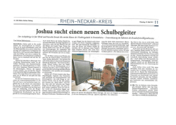 Ioshua sucht einen neuen Schulbegleiter